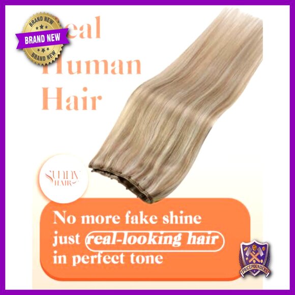 22 Inch Human Hair Extensions Micro Bead Weft 50g Glue Free Reusable